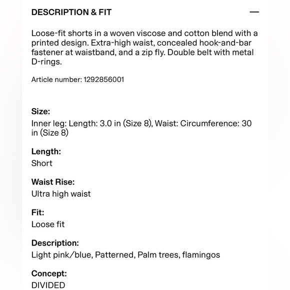 H&M Blue and Pink Palm Print Set - Picture 7 of 7